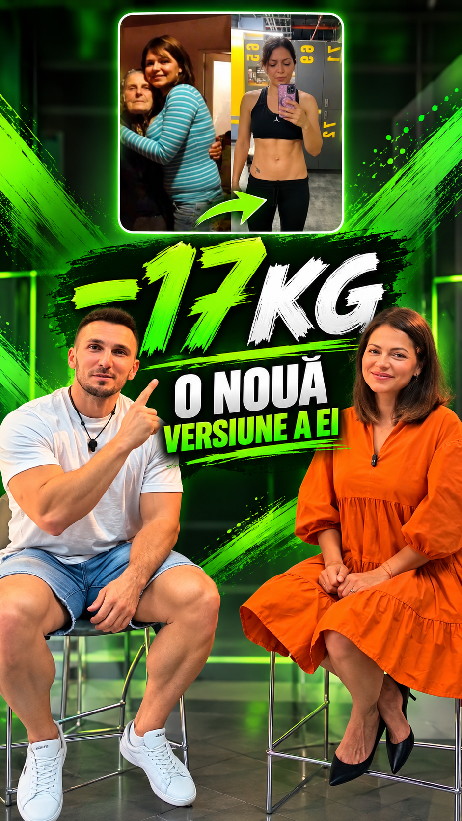 Anda — 🔥 −17 kg și o transformare care se vede! Mai multă încredere, energie și bucurie în propriul corp. 💚 Nu există magie, ci consecvență, educație nutrițională și alegeri mai bune, zi de zi. Felicitări pentru rezultat! 💪👏